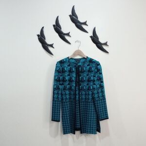 Ming Wang Teal Sweater, Size L